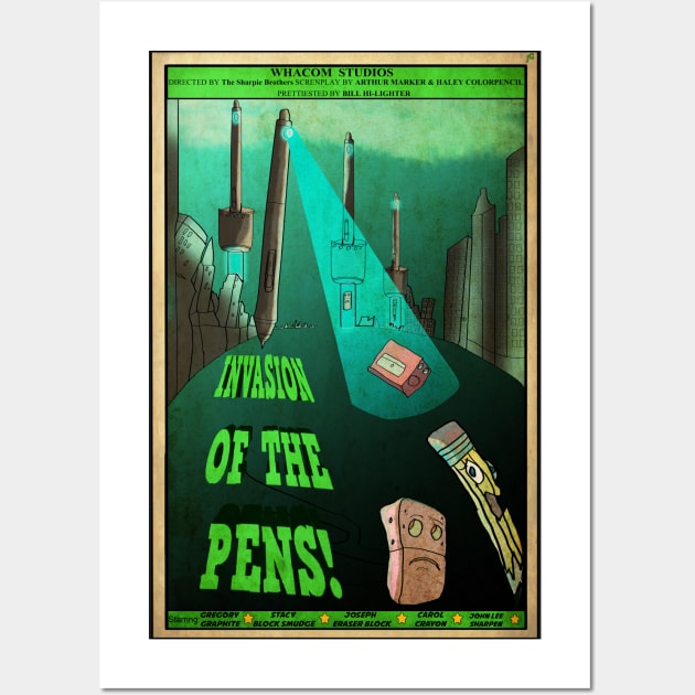 Invasion Of The Pens Wall Art by jimmygatti